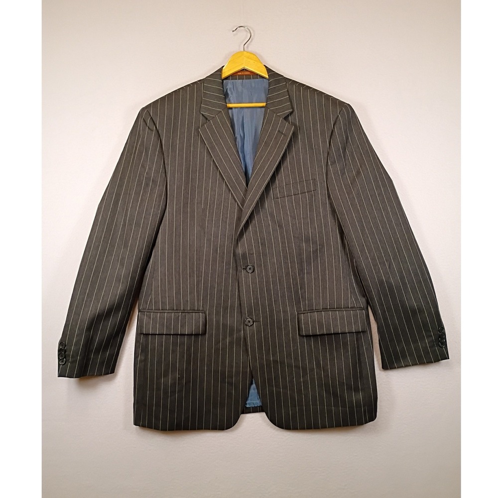 Professional Michael Kors Mens 44R Grey Pinstripe Wool Blazer Sport Coat Jacket